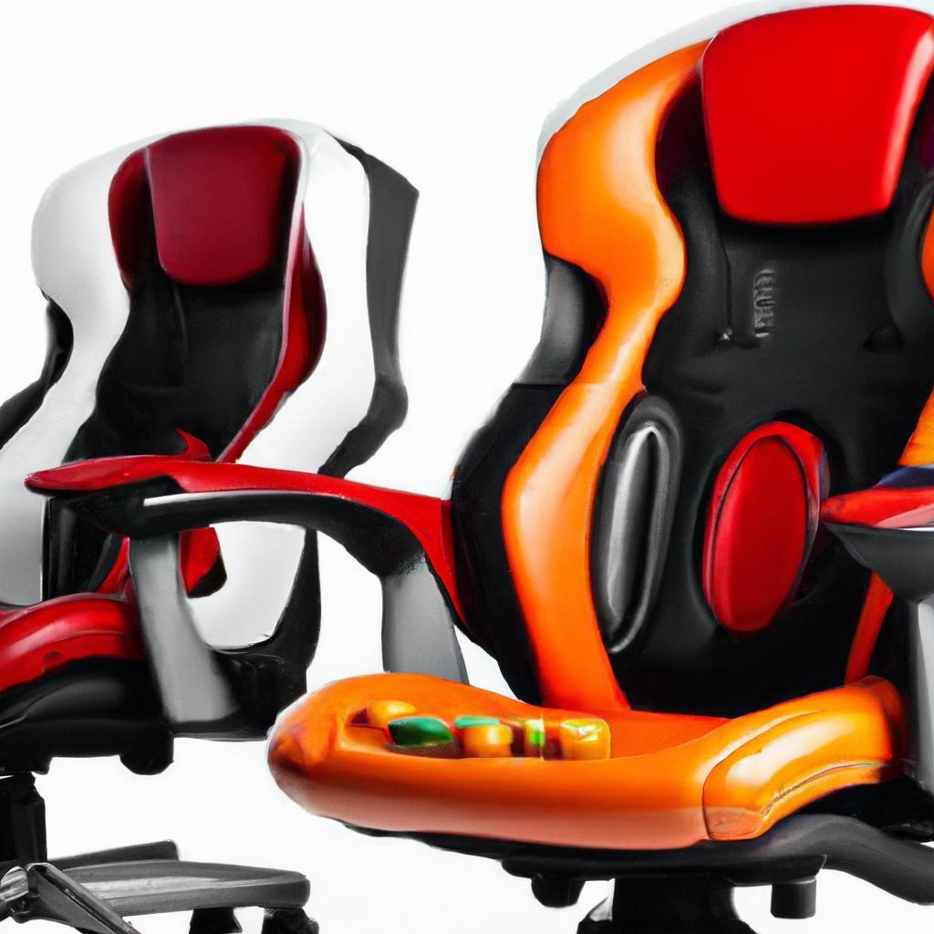 Cadeiras Gamer com Apoio de Pés Retrátil