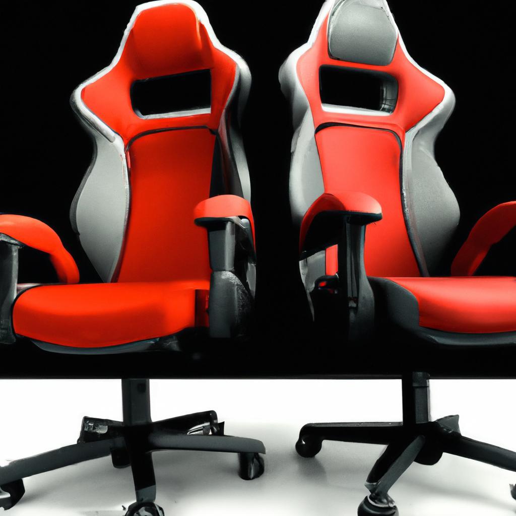 Cadeiras Gamer com Acabamento em Fibra de Carbono